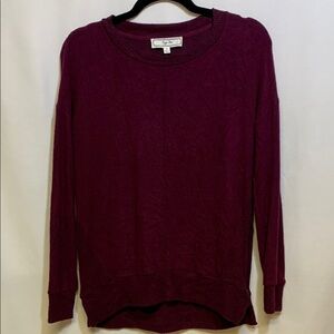 Hippie Rose Burgundy Knit Sweater